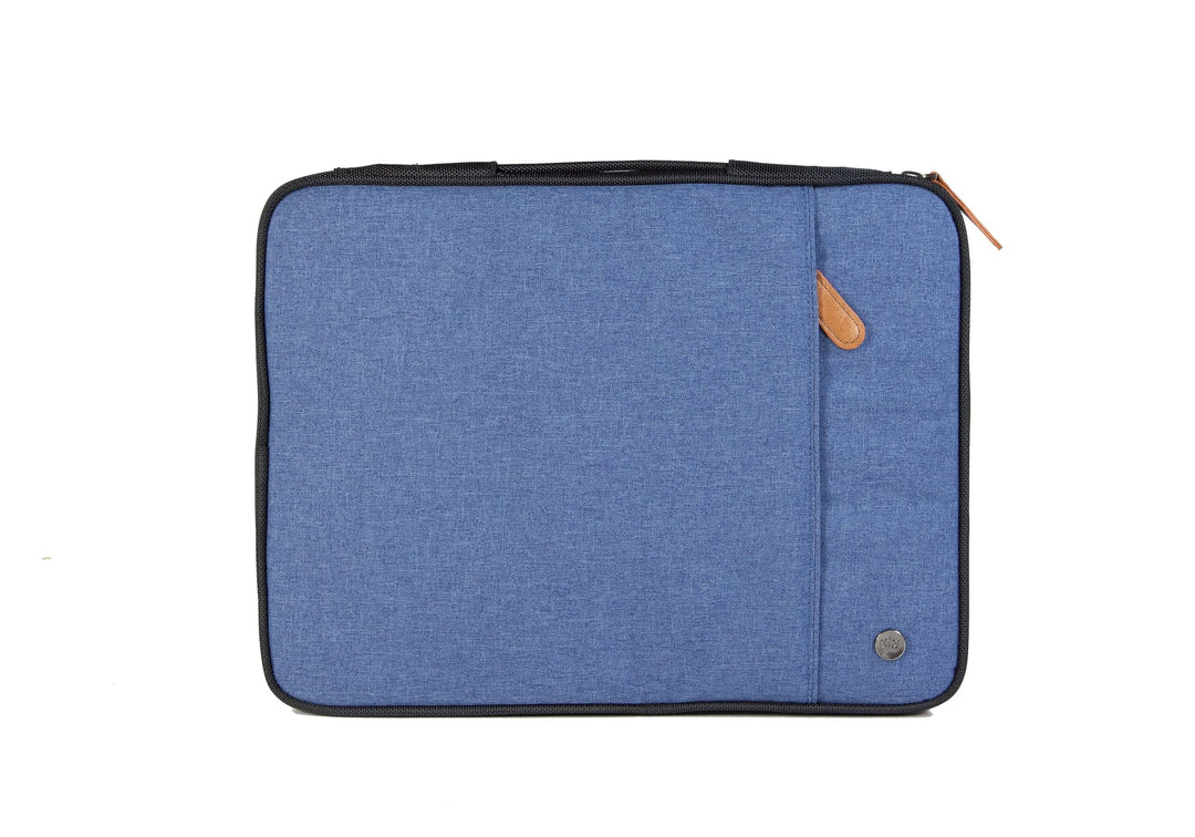 Pochette pour ordinateur portable PKG Stuff en polyester bleu, adaptée aux ordinateurs de 13 à 16 pouces.