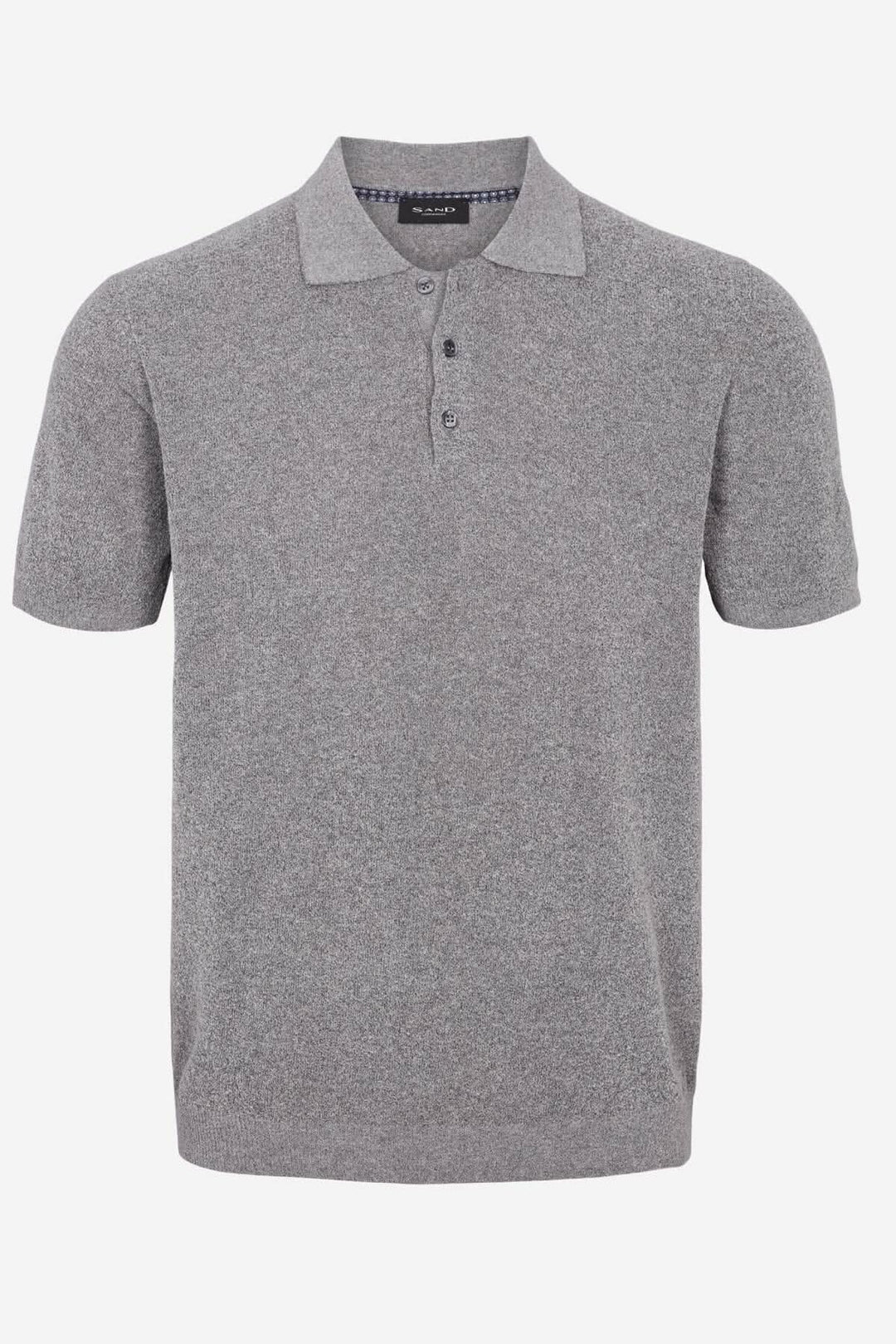Polo en coton Terry gris pâle, confortable, idéal pour l&