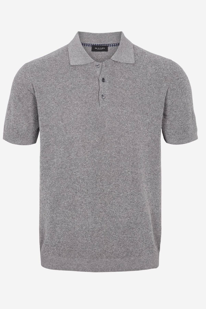 Polo en coton Terry gris pâle, confortable, idéal pour l&