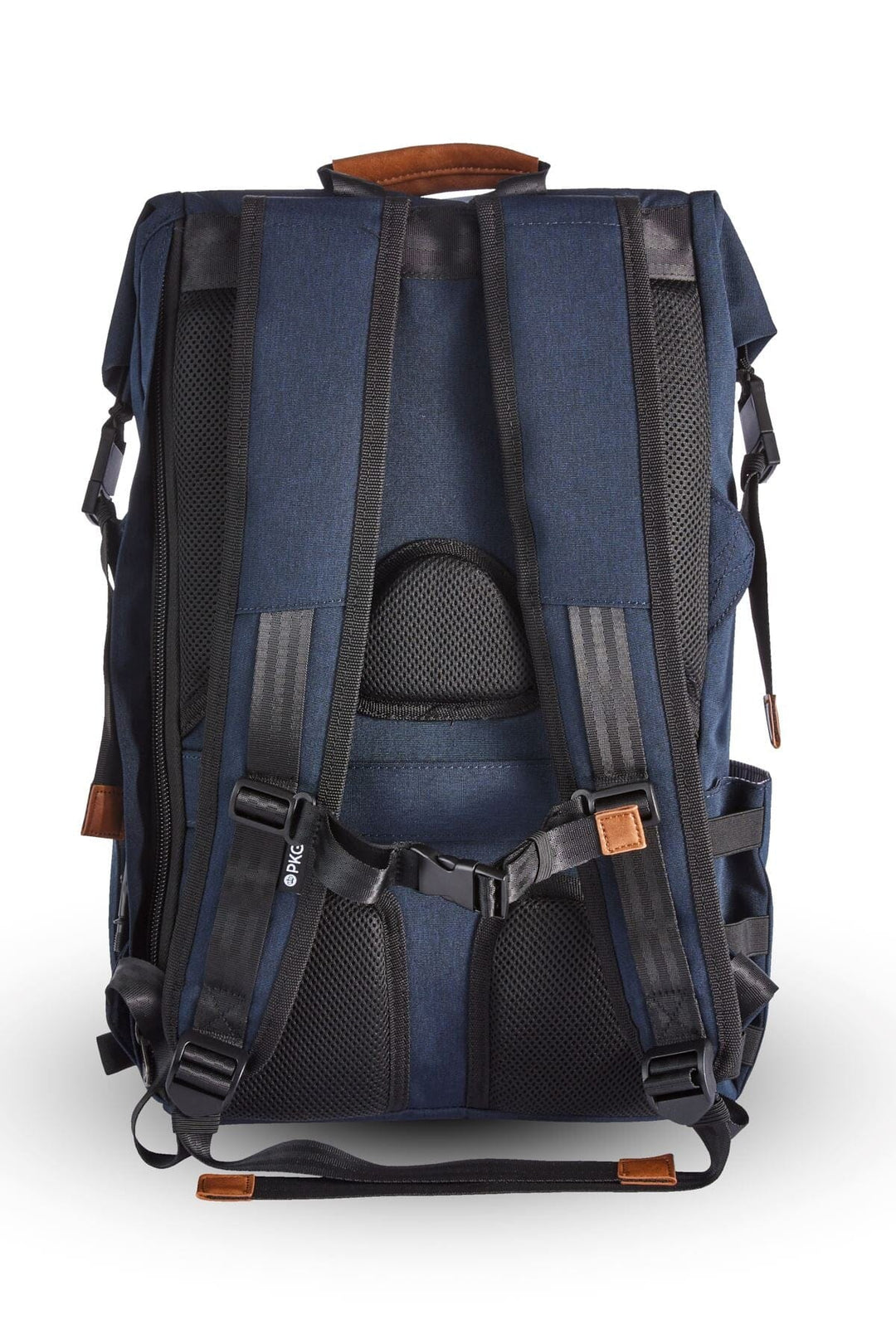 Sac à dos recyclé PKG Dawson 28L, fermeture roll-top et confort optimal avec bretelles rembourrées.
