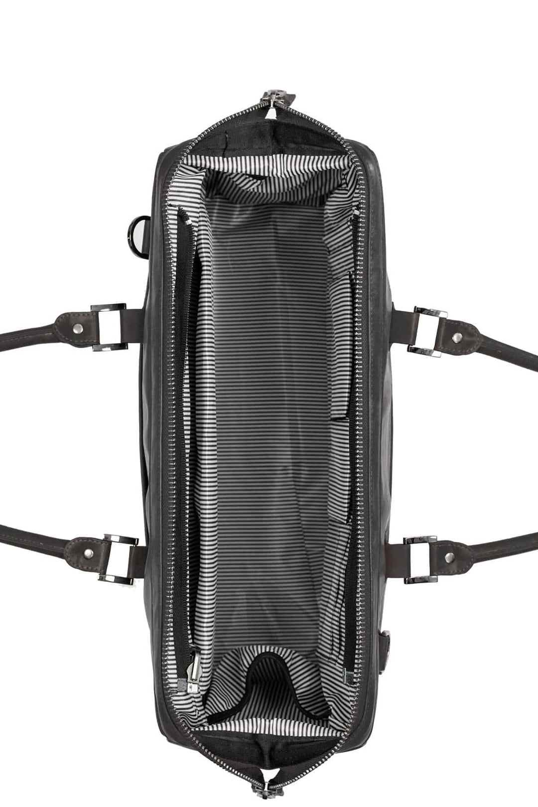 Vue intérieure du sac de sport 2 en 1 McGill, montrant l'organisation fonctionnelle et le design élégant.