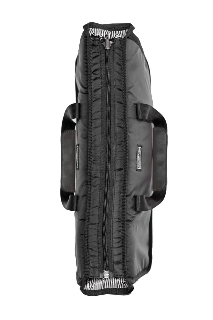 Sac de sport 2 en 1 McGill, noir, avec double poignée et zip, alliant style et fonctionnalité.