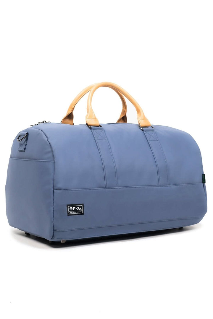 Sac de sport recyclé 42L PKG Bishop en polyester avec poignées en simili cuir.