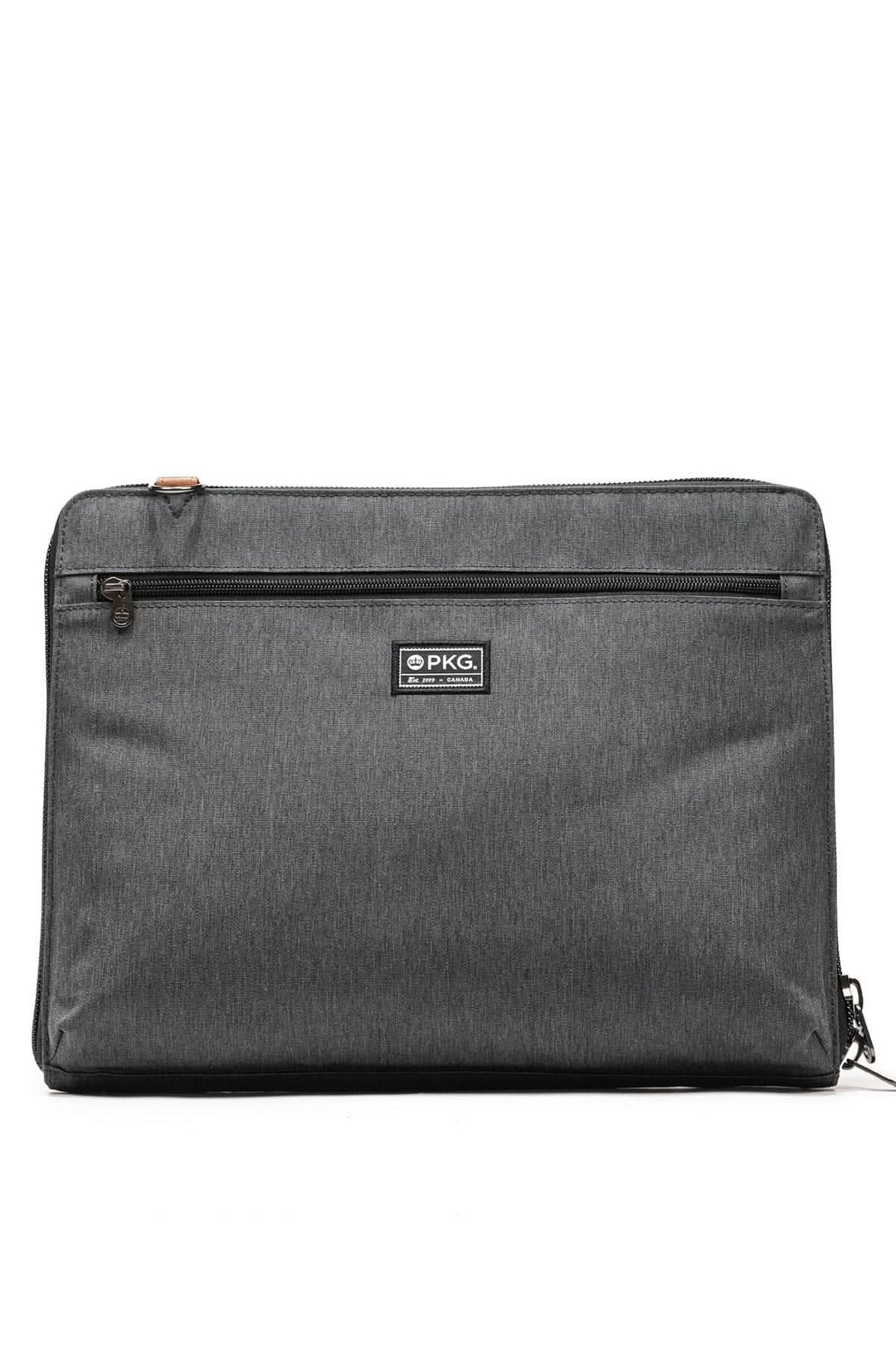 Sac messager PKG Wellington 10L en tissu noir, design pratique pour laptop et accessoires.