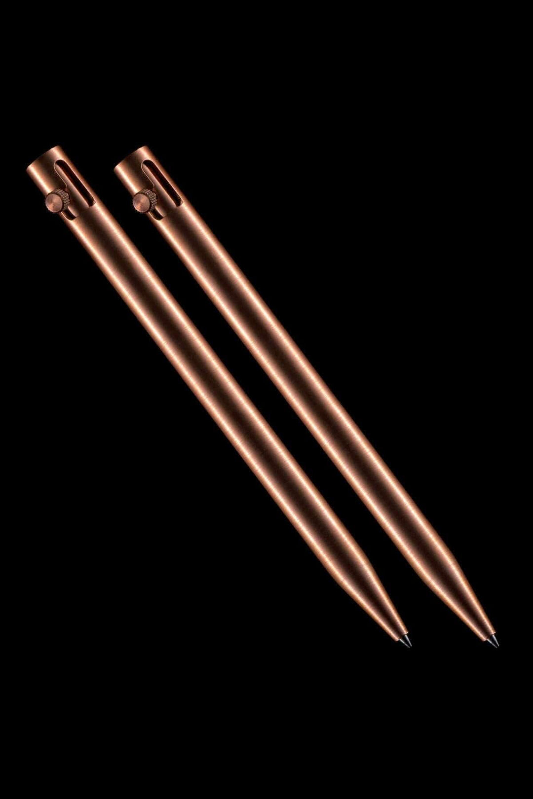 Stylos à deux boulons en métal solide, design élégant et unique, avec recharge d&