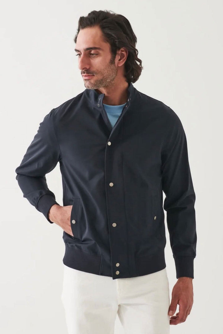 Veste bomber en nylon zippée, résistante à l&